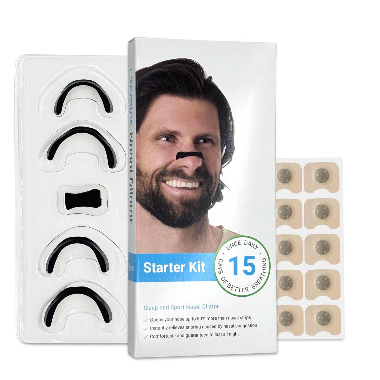 Magnetic Nasal Breathing Dilator Kit for Enhanced Oxygen Intake during Sports and Physical Activity