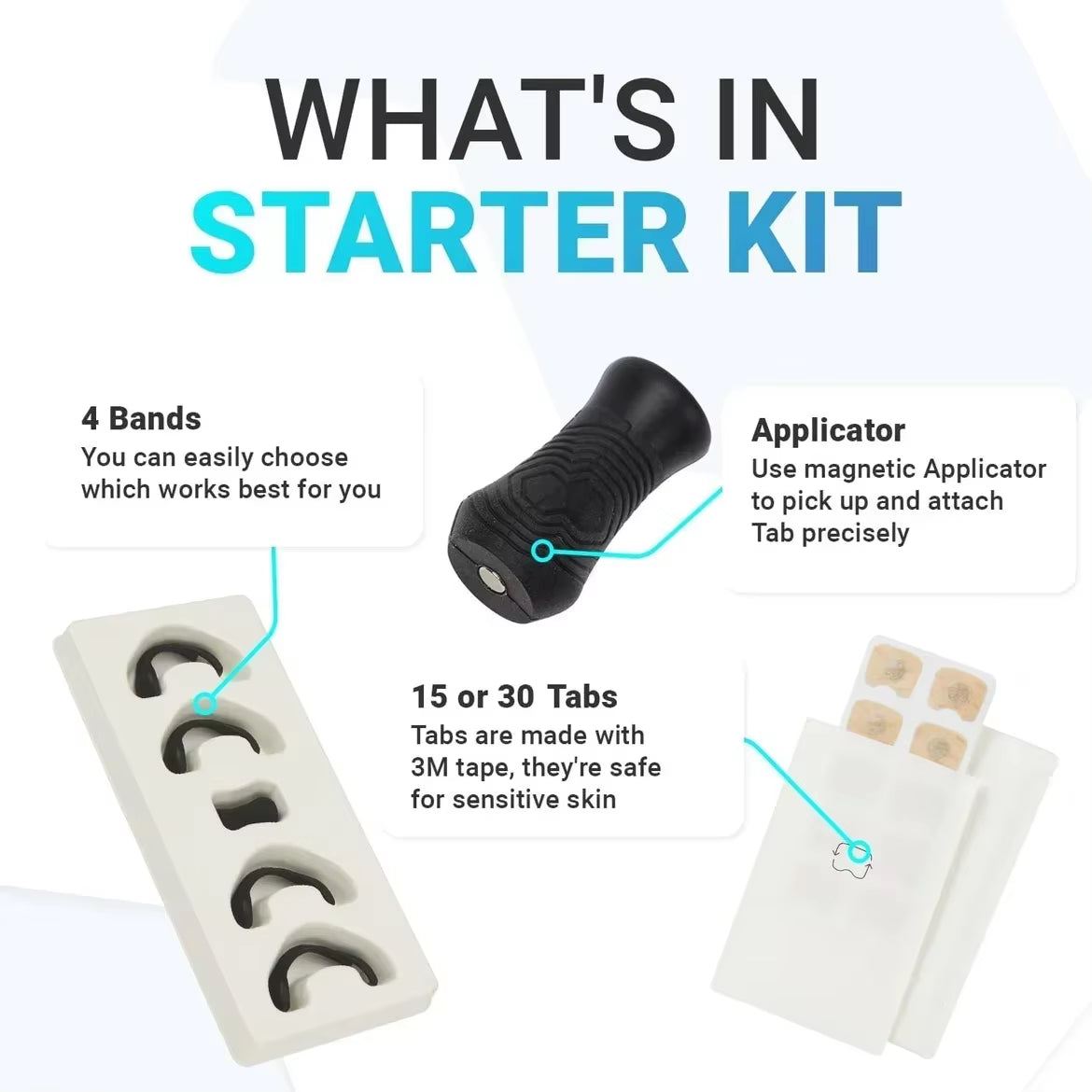 Magnetic Nasal Breathing Dilator Kit for Enhanced Oxygen Intake during Sports and Physical Activity