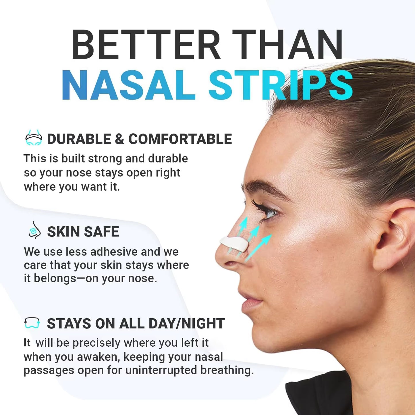 Magnetic Nasal Breathing Dilator Kit for Enhanced Oxygen Intake during Sports and Physical Activity